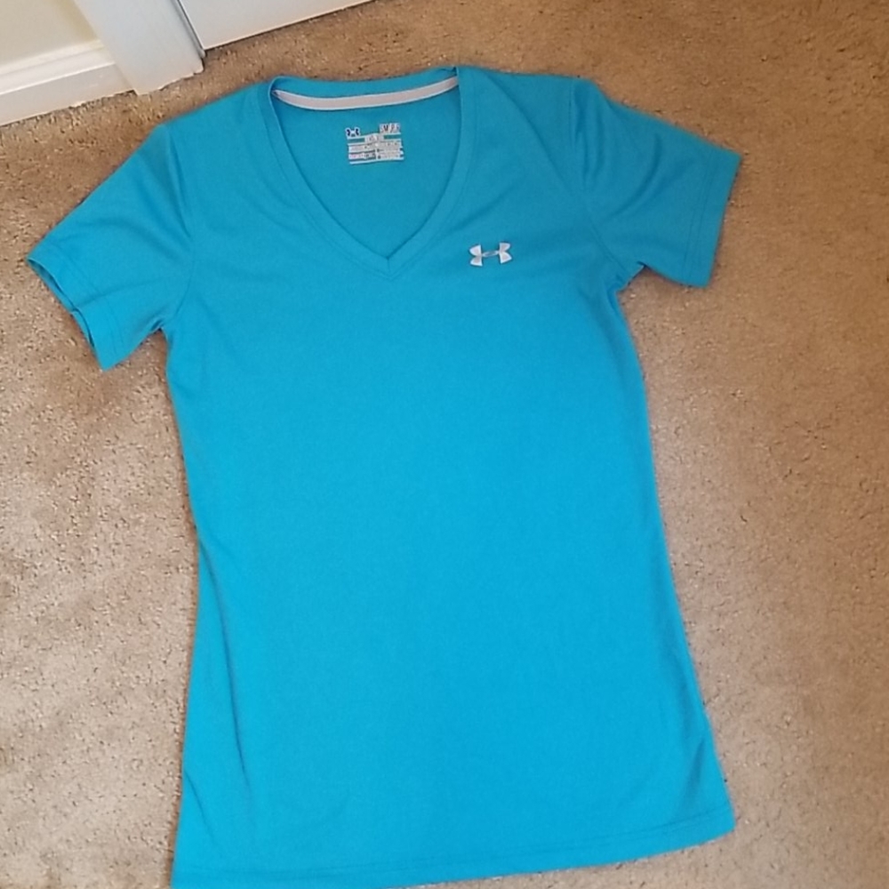 Blue Under Armour workout shirt